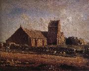 Jean Francois Millet Church France oil painting reproduction